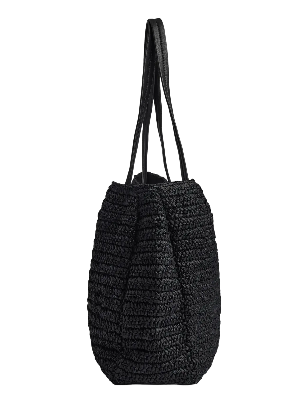 Markberg - AvaniMBG Shopper, Raffia - shoppere - black w/black - 2