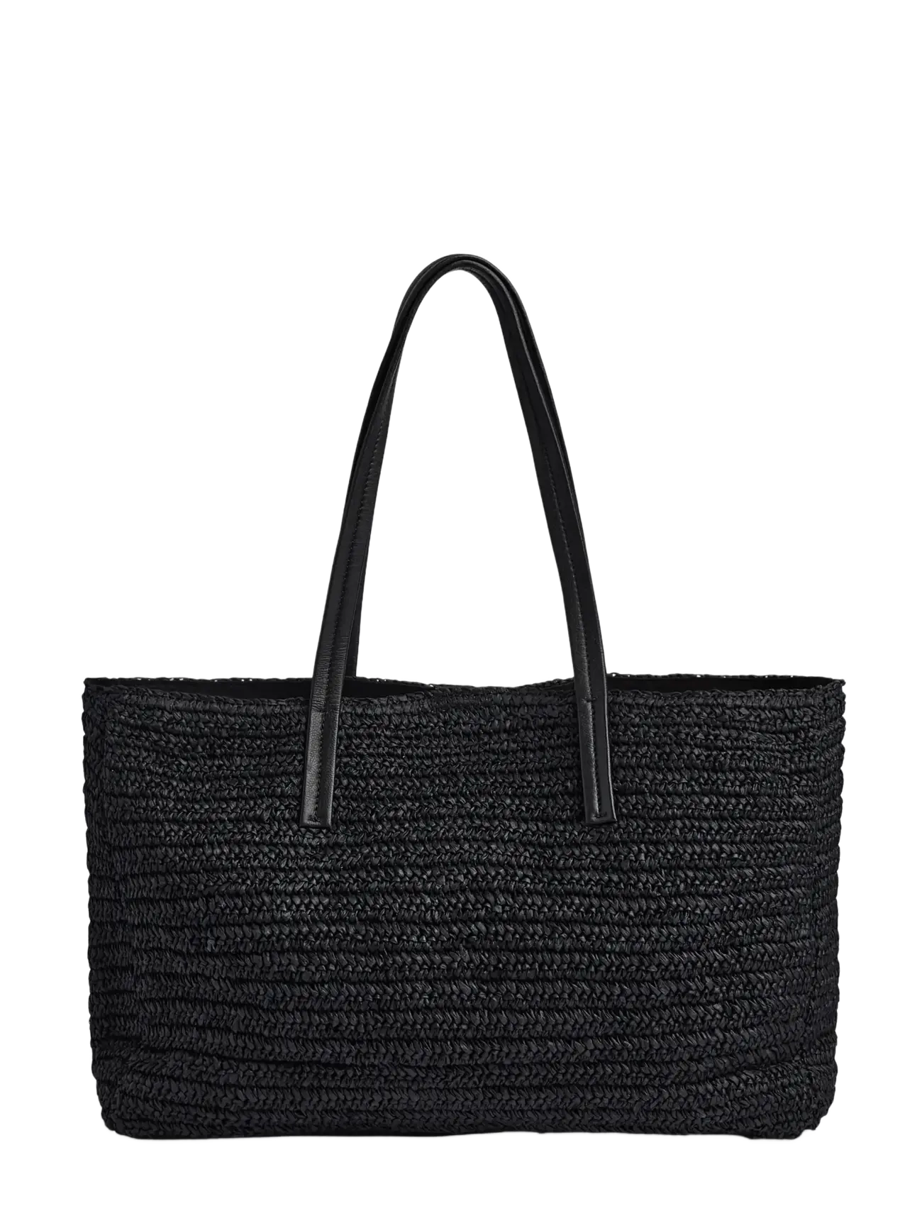 Markberg - AvaniMBG Shopper, Raffia - shoppere - black w/black - 3