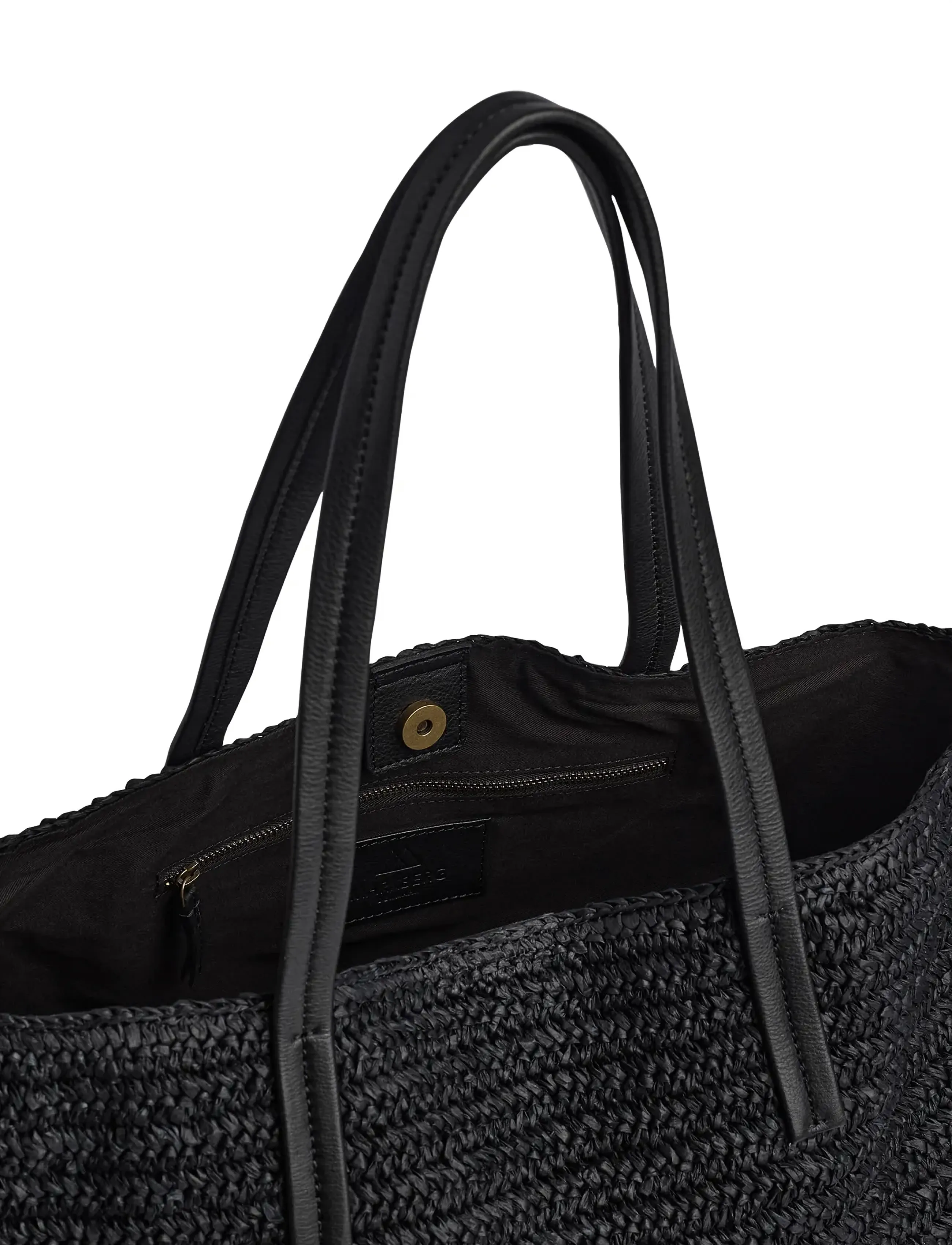 Markberg - AvaniMBG Shopper, Raffia - shoppere - black w/black - 4