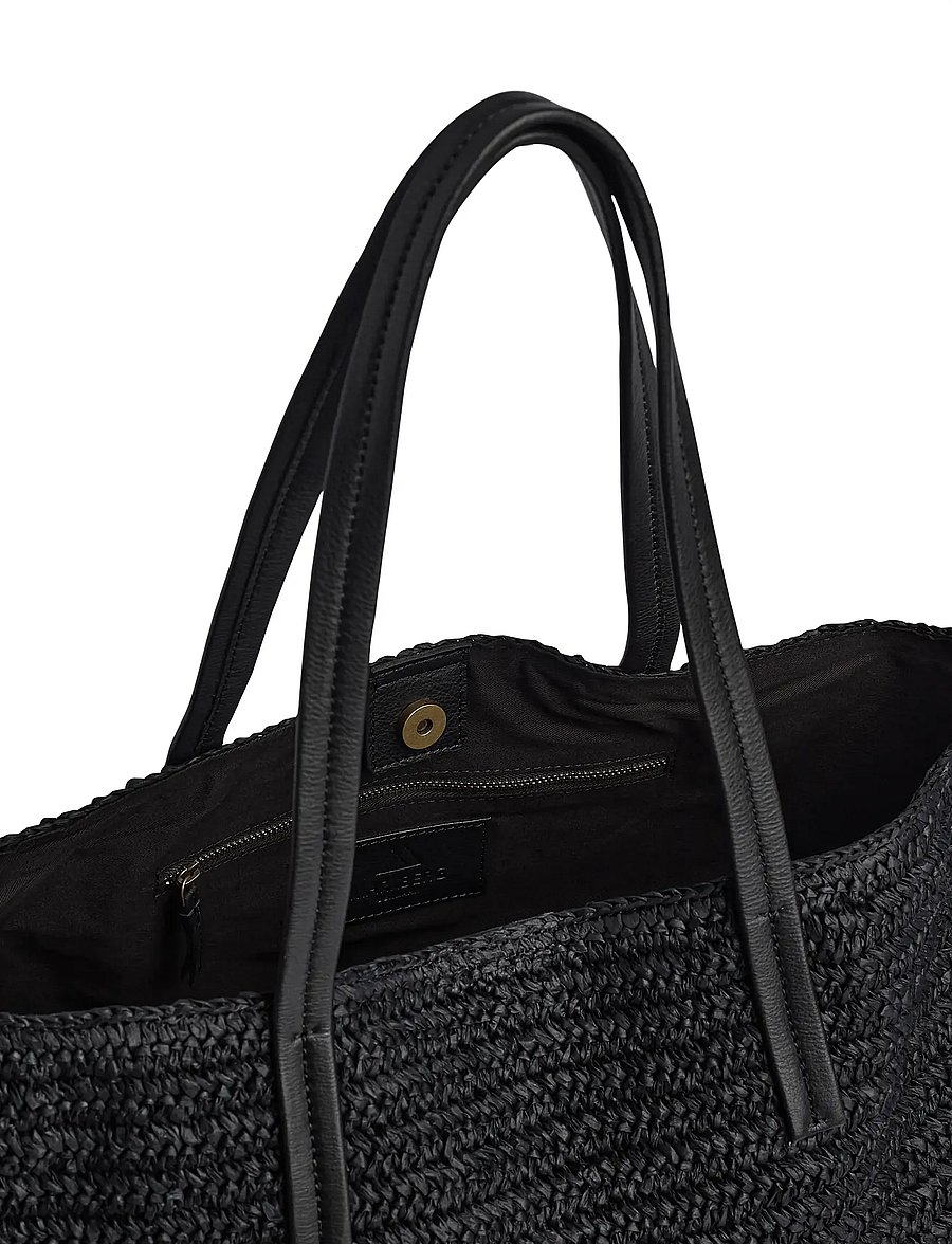 Markberg - AvaniMBG Shopper, Raffia - shoppere - black w/black - 4