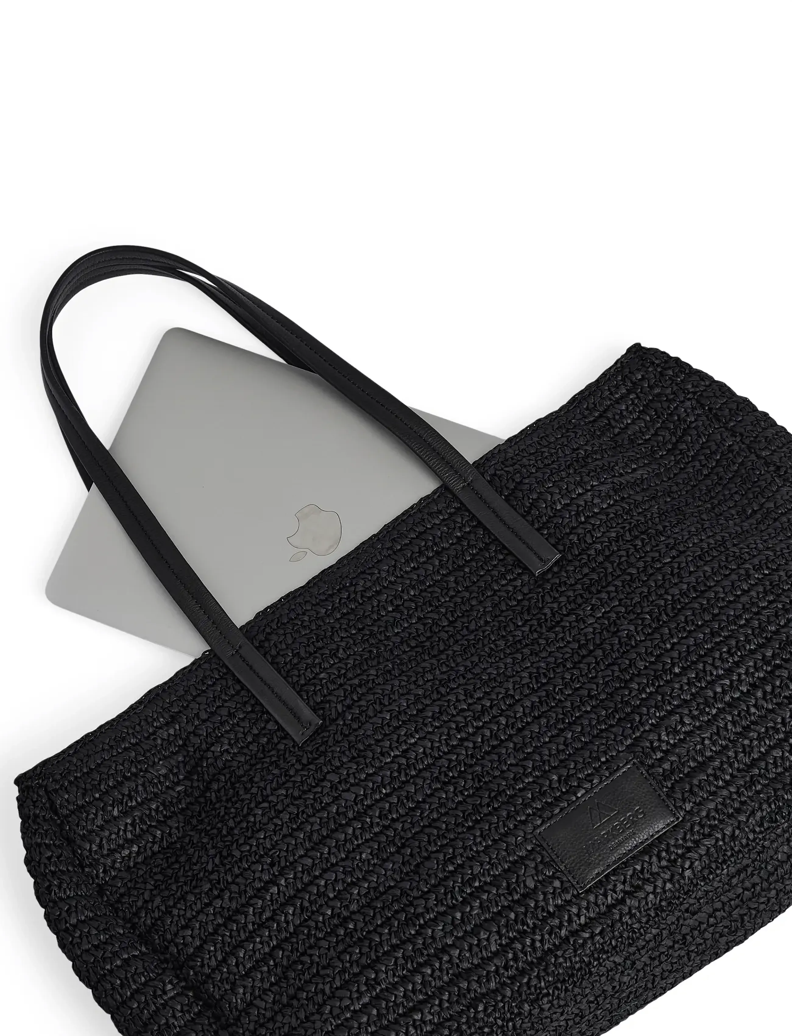 Markberg - AvaniMBG Shopper, Raffia - shoppere - black w/black - 5