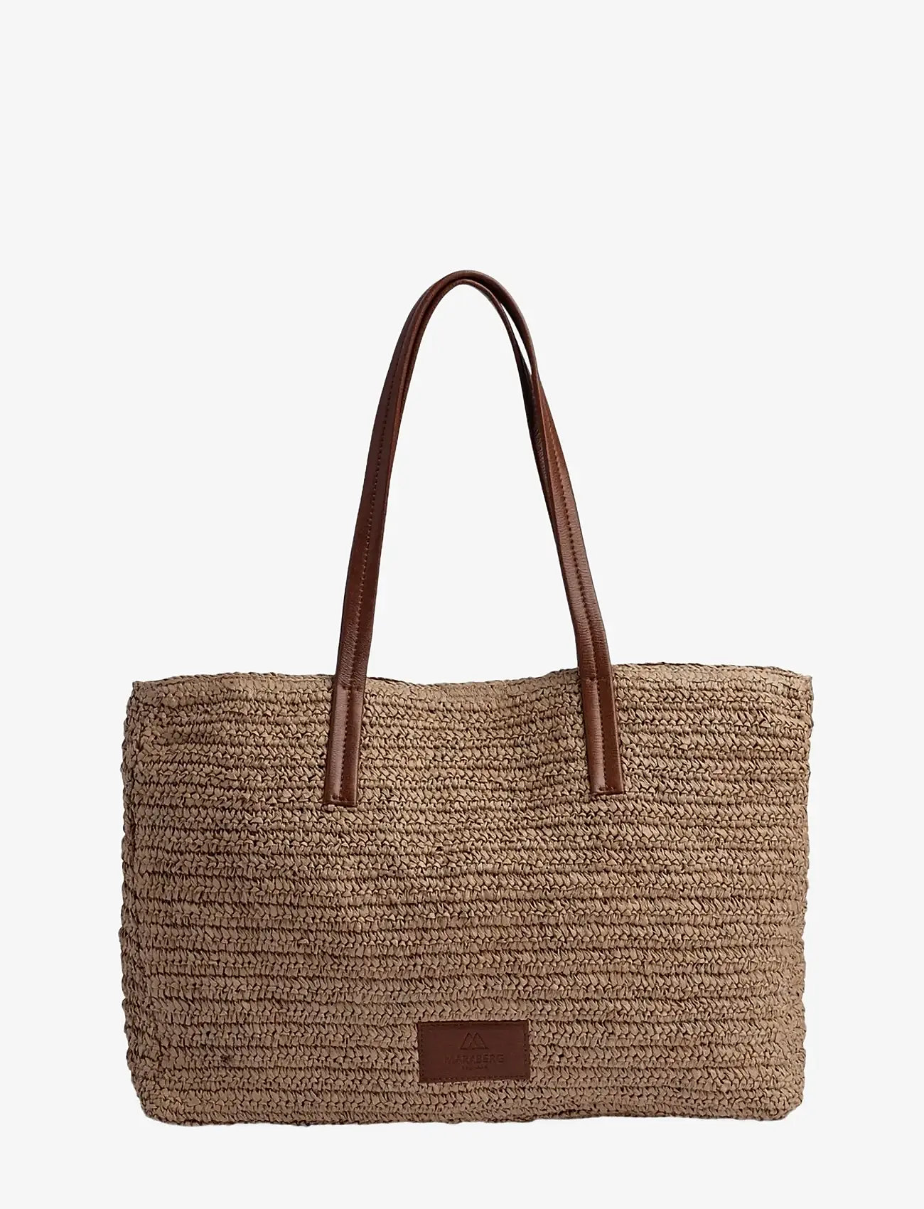 Markberg - AvaniMBG Shopper, Raffia - shoppers - natural w/cognac - 1