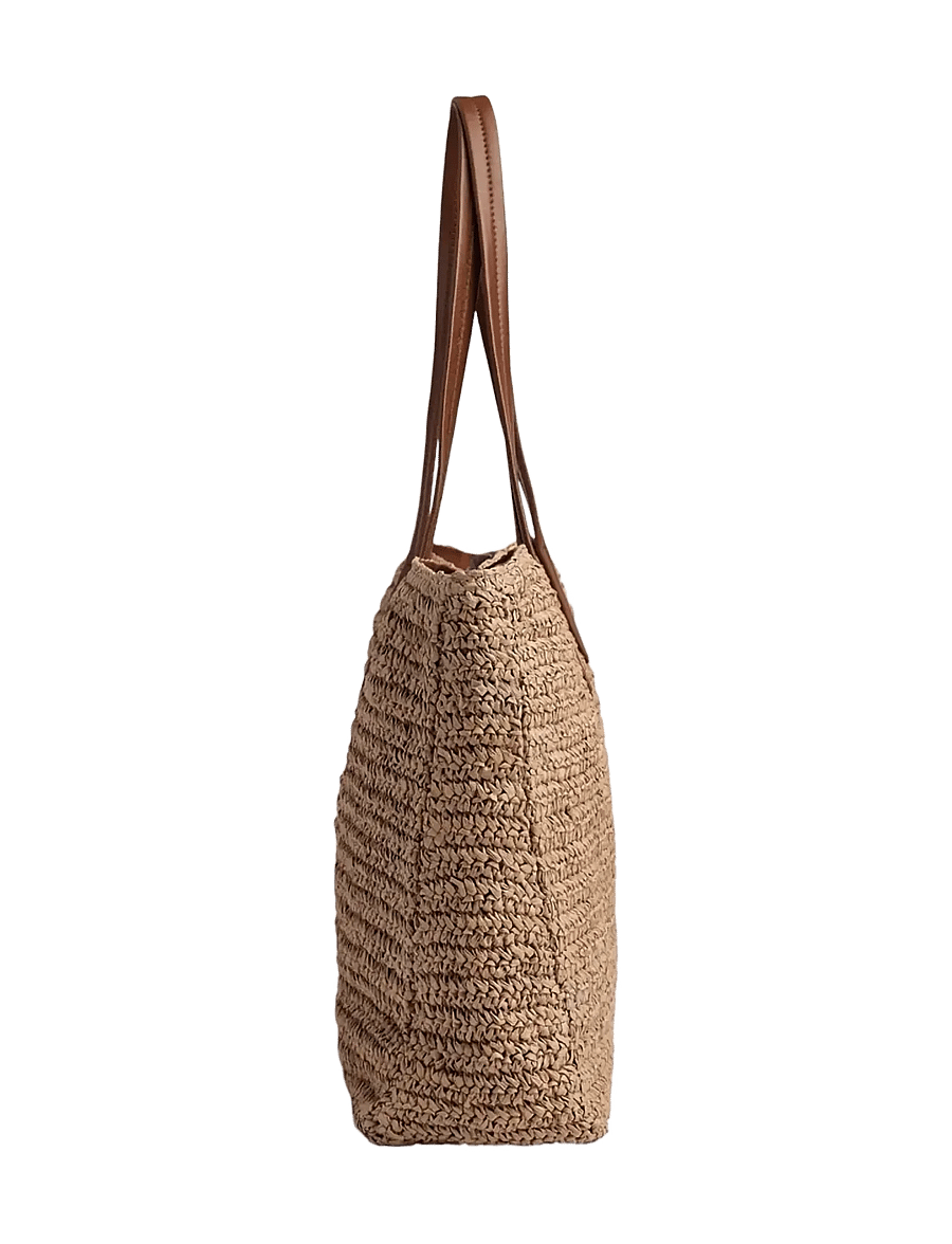 Markberg - AvaniMBG Shopper, Raffia - shoppere - natural w/cognac - 3