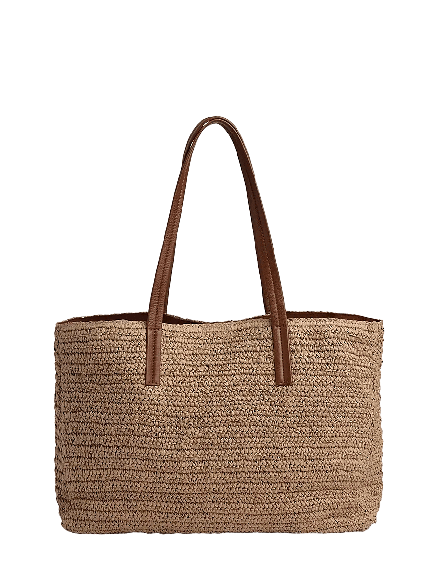 Markberg - AvaniMBG Shopper, Raffia - shoppere - natural w/cognac - 4