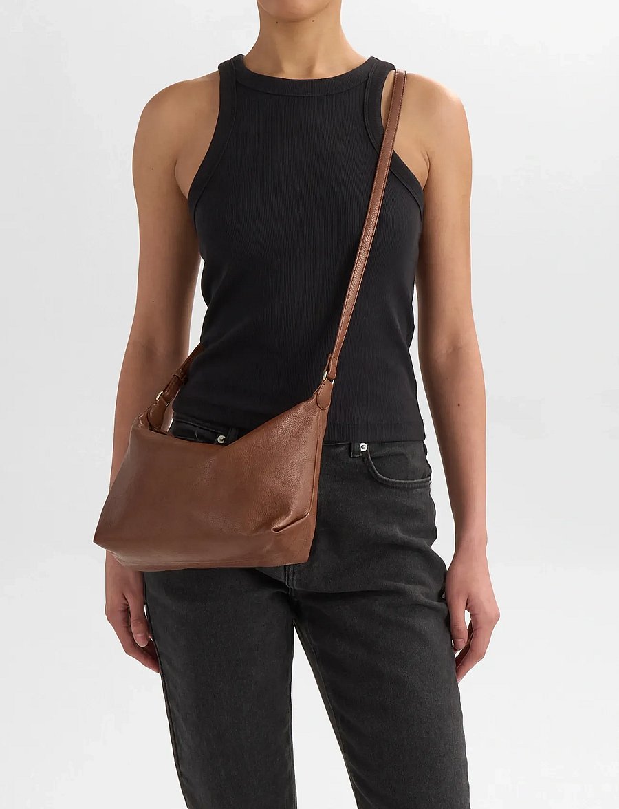 Markberg - NyraMBG Cross. Bag, Soft Vint. - modetrender - cognac w/br. gold - 0