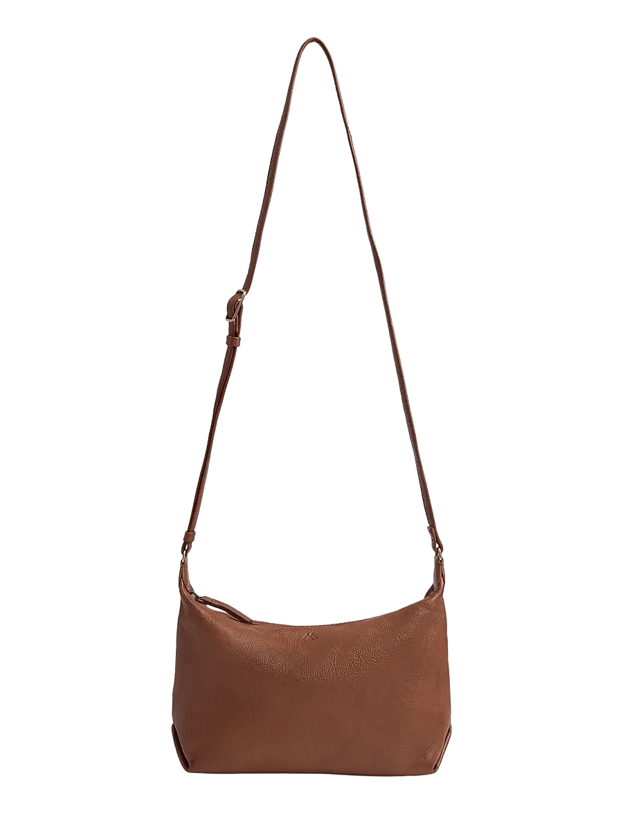 Markberg - NyraMBG Cross. Bag, Soft Vint. - modetrender - cognac w/br. gold - 4