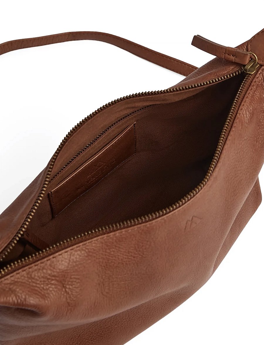 Markberg - NyraMBG Cross. Bag, Soft Vint. - modetrender - cognac w/br. gold - 5