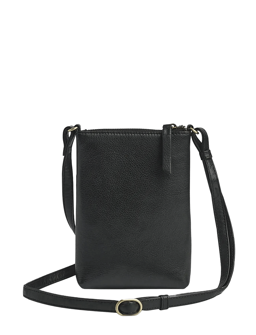 Markberg - AvenMBG Cross. Bag, Soft Vin. - modetrender - black w/br. gold - 4
