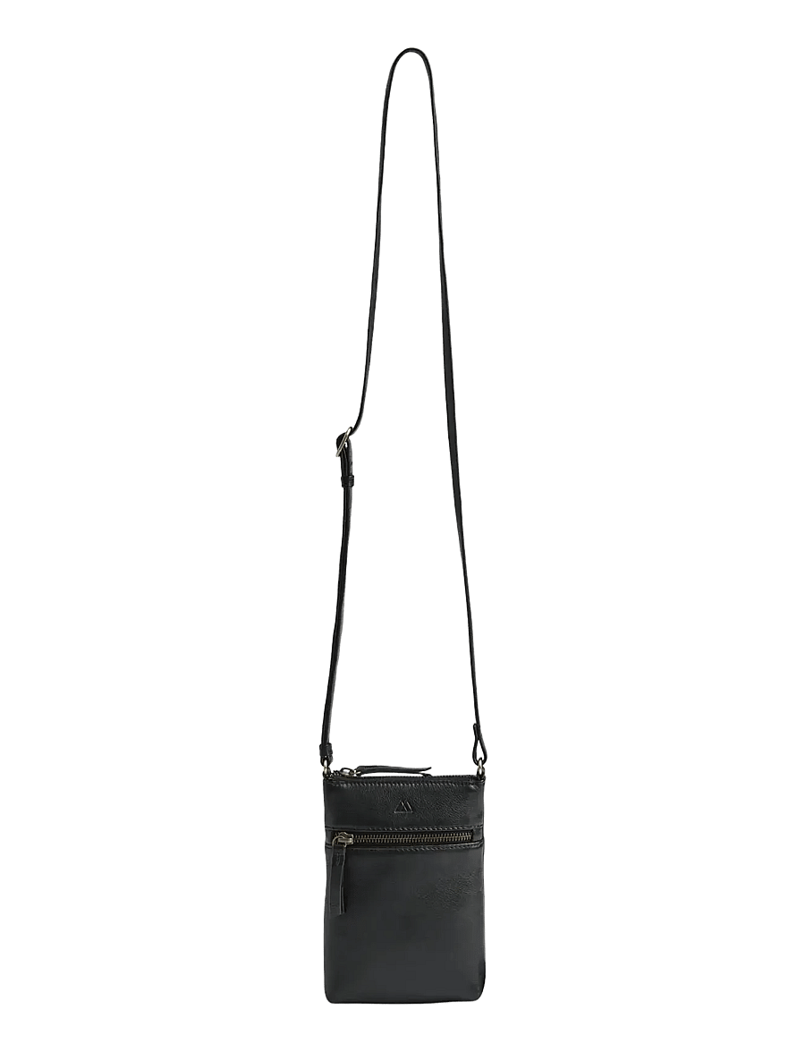 Markberg - AvenMBG Cross. Bag, Soft Vin. - modetrender - black w/br. gold - 5
