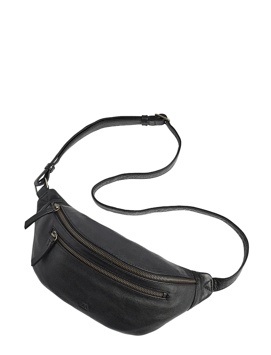 Markberg - AiloMBG Bum Bag, Soft Vintage - modetrender - black w/br. gold - 1