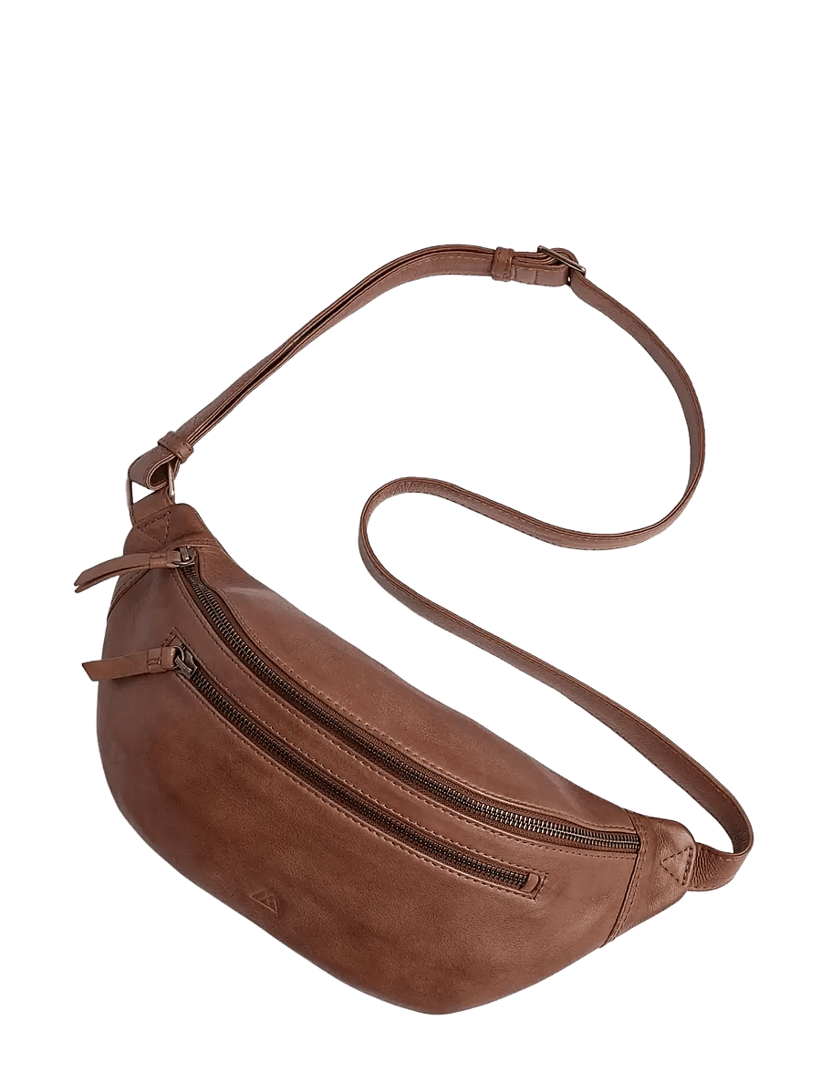 Markberg - AiloMBG Bum Bag, Soft Vintage - mode trends - cognac w/br. gold - 1