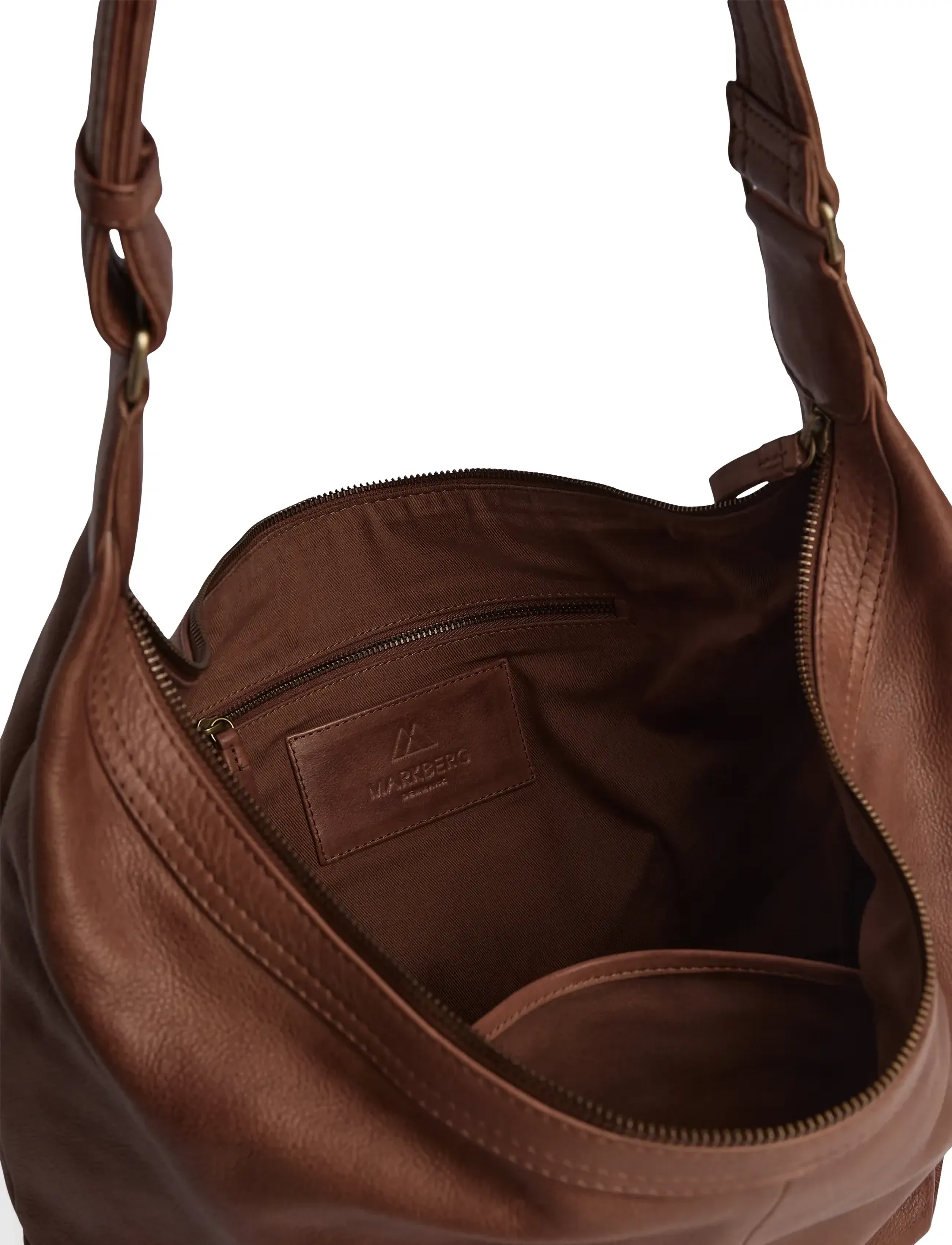Markberg - VenedaMBG Bag, Soft Vint. - fashion trends - cognac w/br. gold - 4