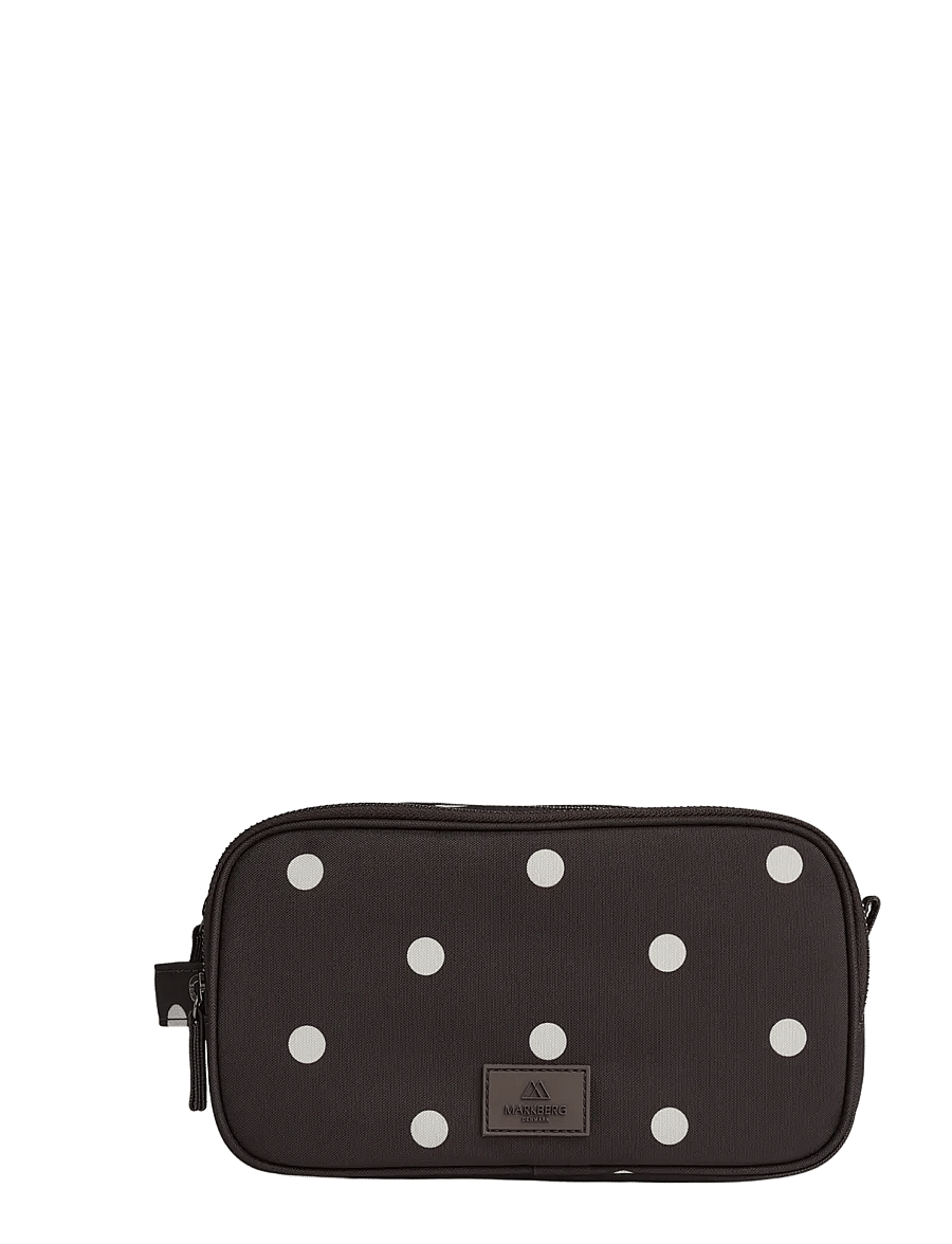 Markberg - CareMBG Toiletry Bag, Recycled - mode trends - polka dot, brown - 0