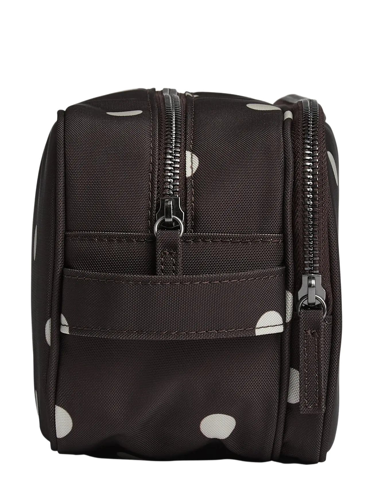 Markberg - CareMBG Toiletry Bag, Recycled - mode trends - polka dot, brown - 2