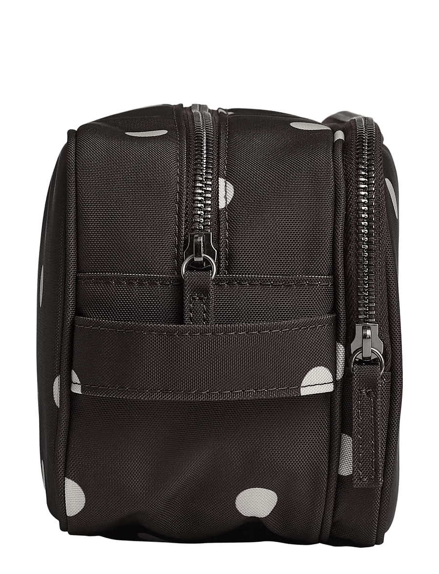 Markberg - CareMBG Toiletry Bag, Recycled - mode trends - polka dot, brown - 2