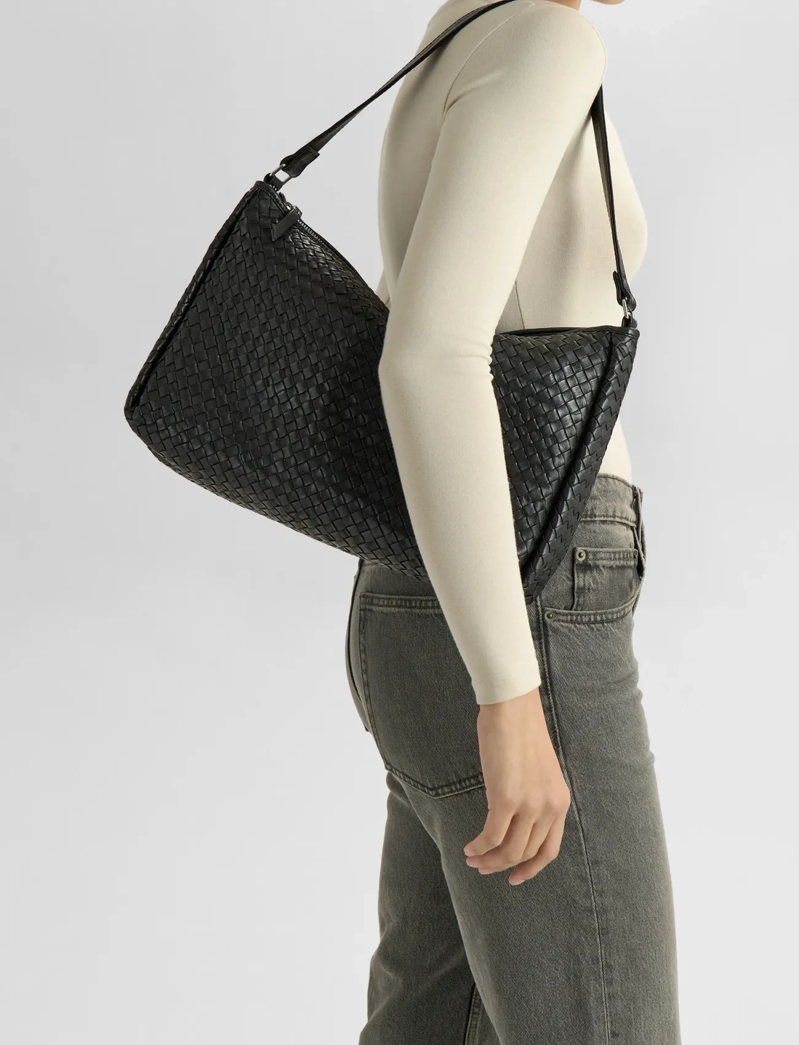 Markberg Claudiambg Bag, Weave, One Size, Bags, Schwarz - Top Handle Frauen