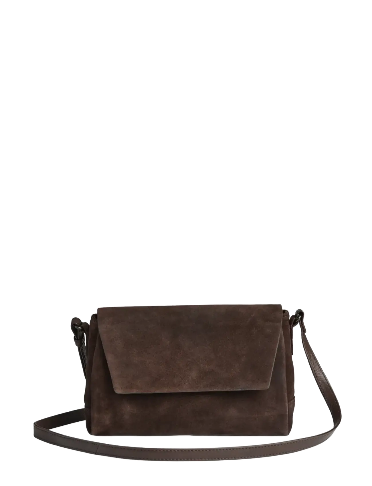 Markberg JulesMBG Crossbody Bag, Suede - Laukut - DARK BROWN / brown