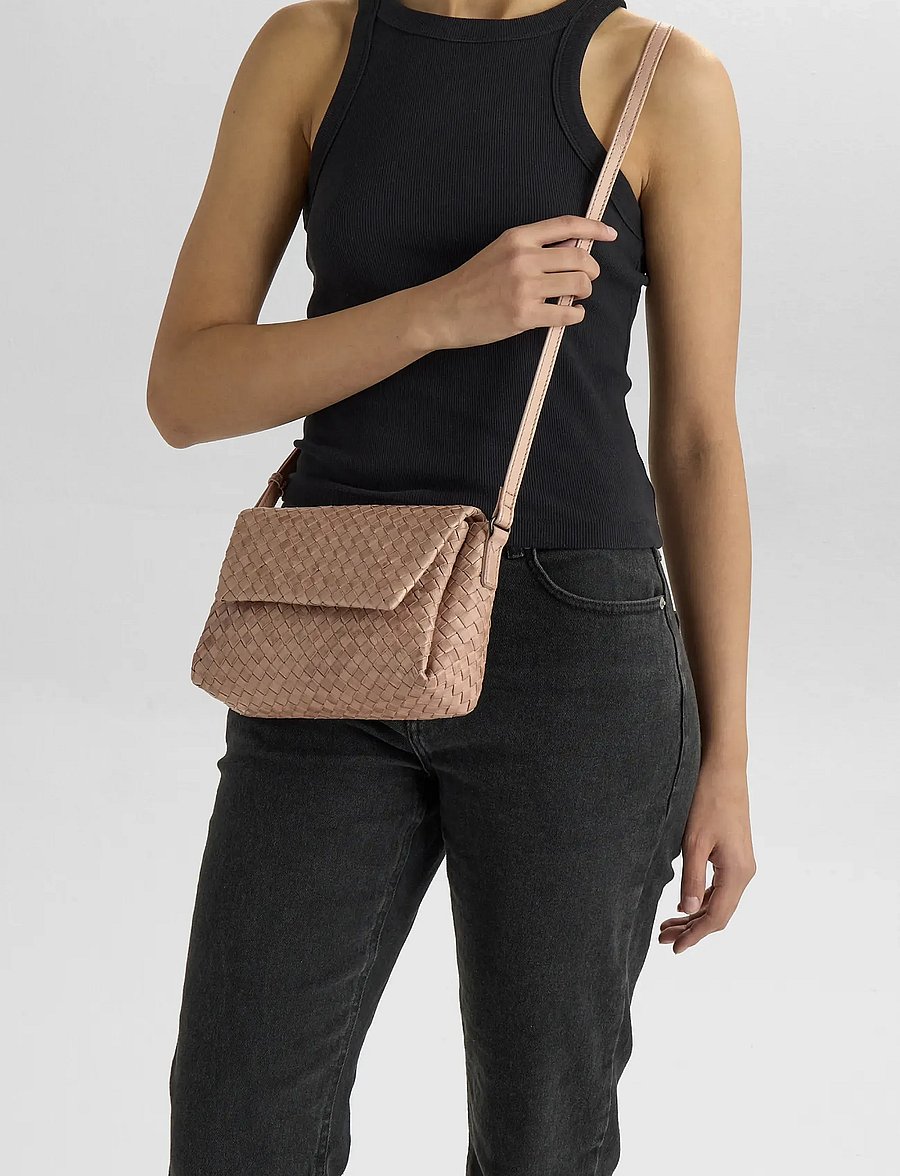 Markberg - JulesMBG Crossbody Bag, Weave - mode trends - mocha mousse - 0
