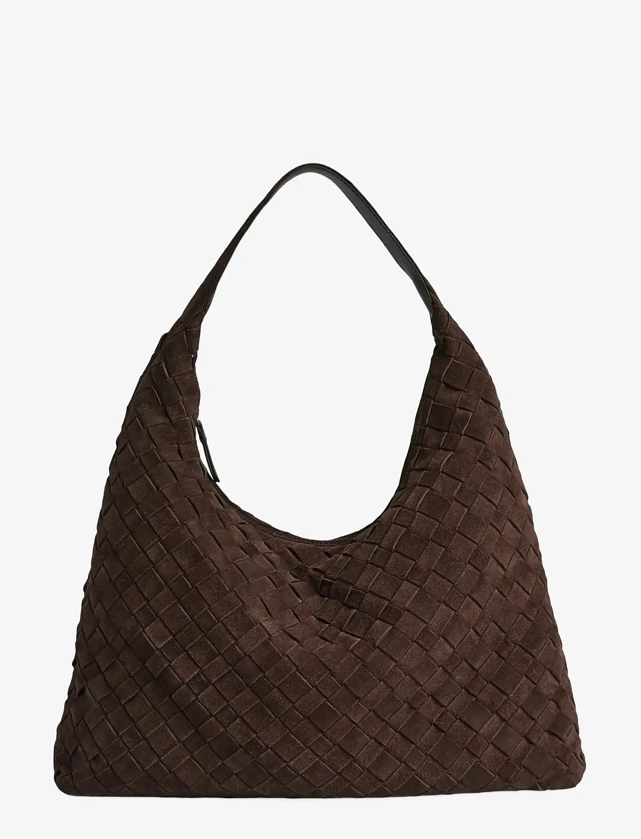 Markberg - ZoenaMBG Bag, Suede Weave - mode trends - dark brown - 1
