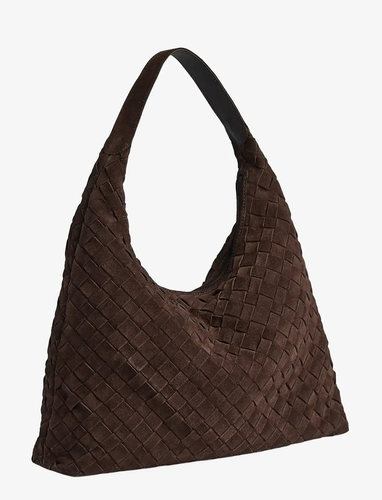 Markberg - ZoenaMBG Bag, Suede Weave - mode trends - dark brown - 2
