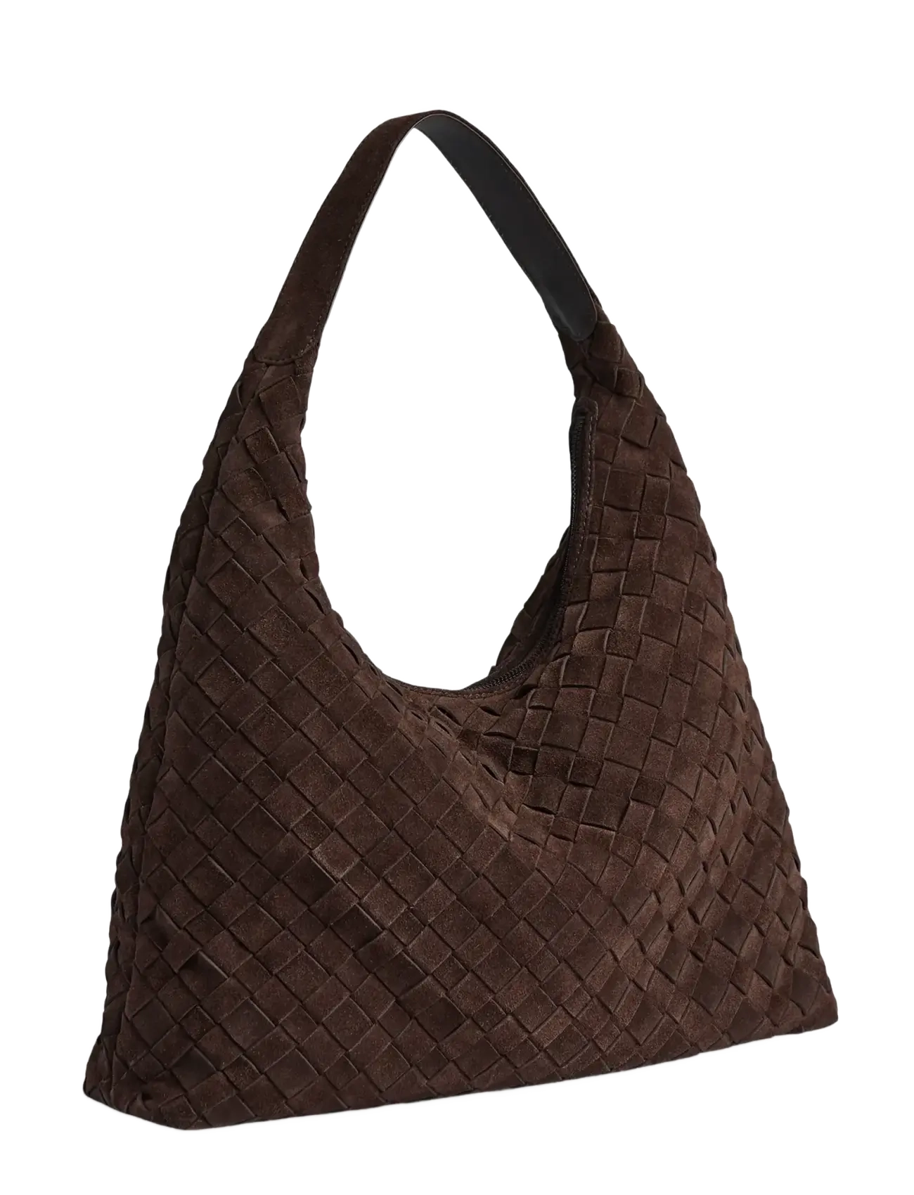Markberg - ZoenaMBG Bag, Suede Weave - fashion trends - dark brown - 2