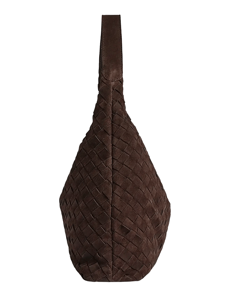 Markberg - ZoenaMBG Bag, Suede Weave - mode trends - dark brown - 3