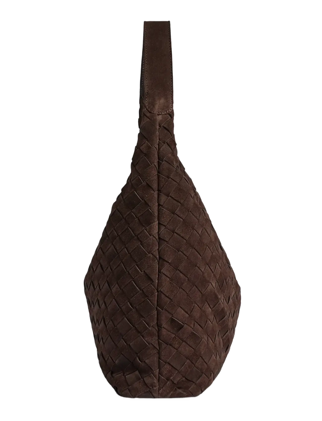 Markberg - ZoenaMBG Bag, Suede Weave - fashion trends - dark brown - 3