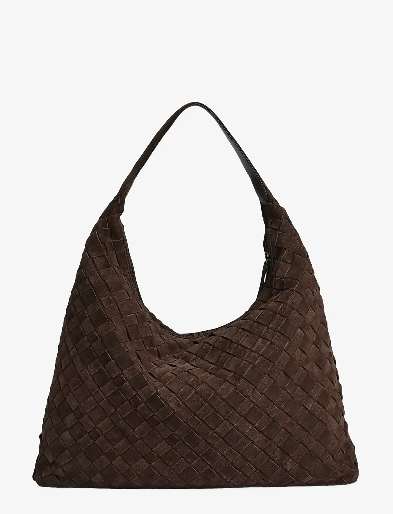 Markberg - ZoenaMBG Bag, Suede Weave - mode trends - dark brown - 4