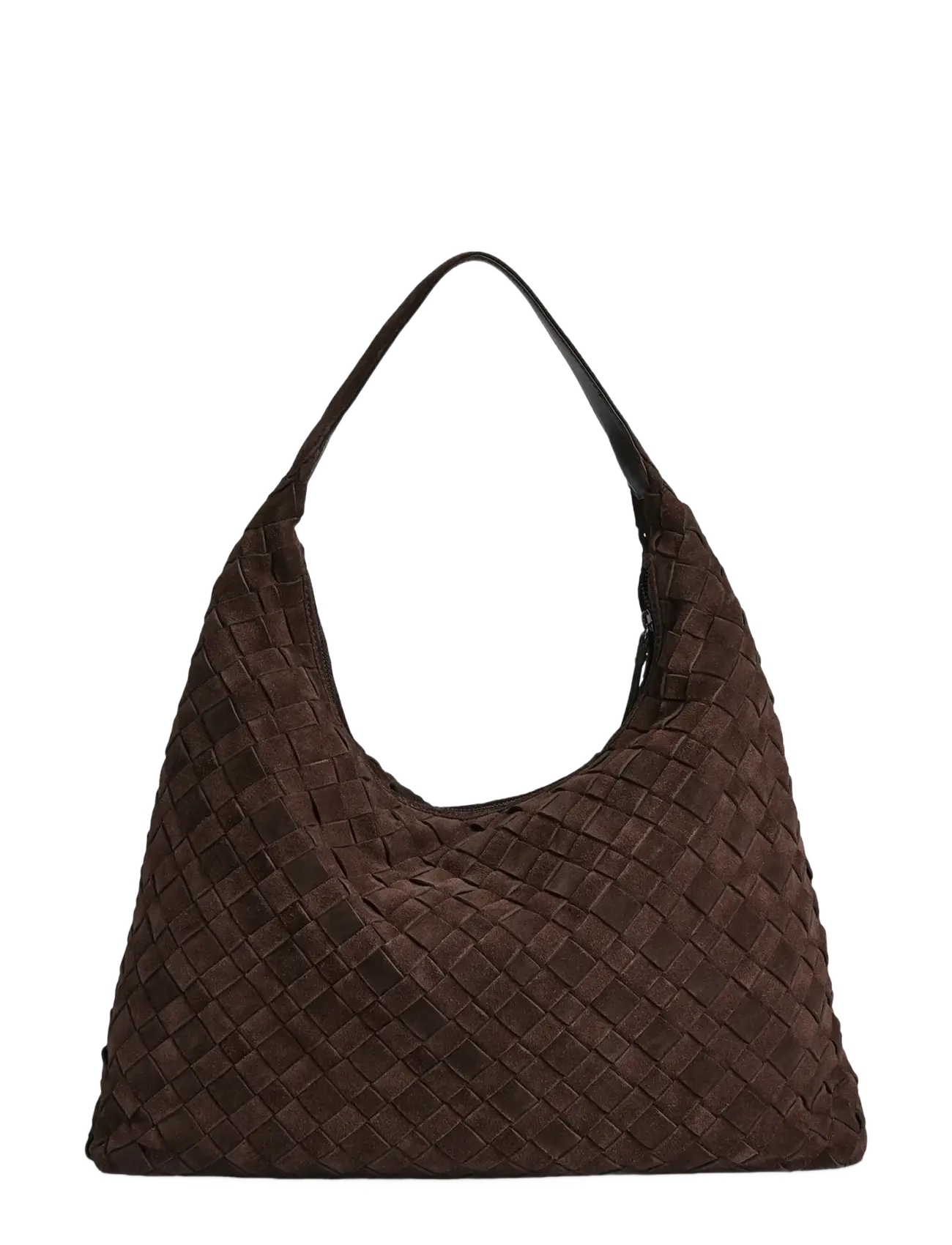 Markberg - ZoenaMBG Bag, Suede Weave - fashion trends - dark brown - 4