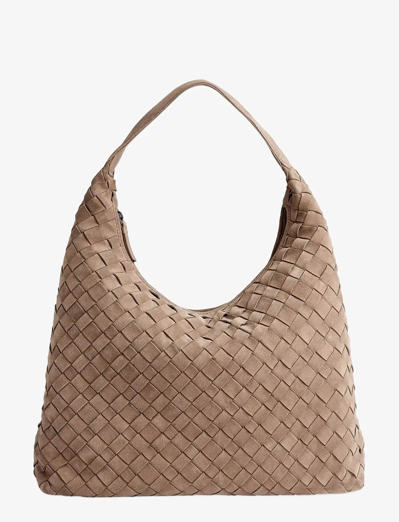 Markberg - ZoenaMBG Bag, Suede Weave - mode trends - mocha mousse - 1