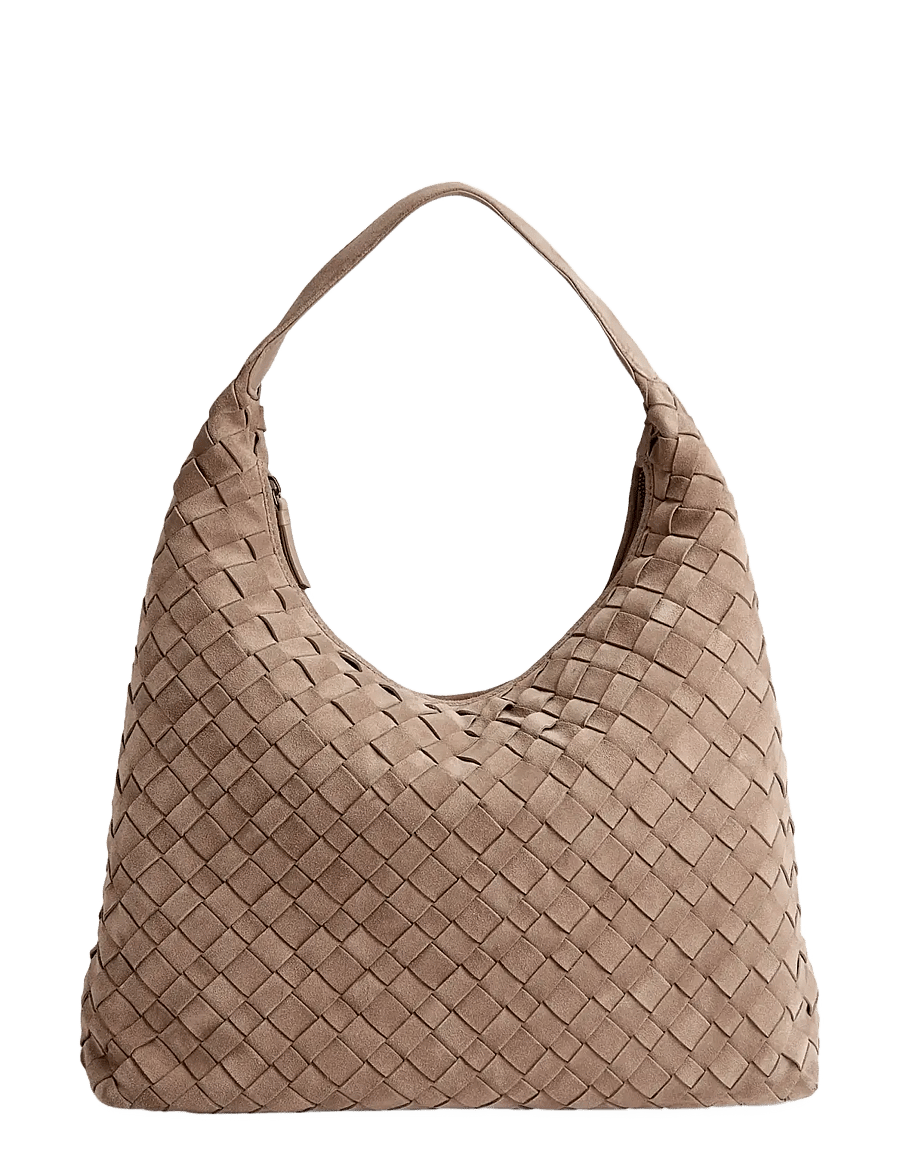 Markberg - ZoenaMBG Bag, Suede Weave - fashion trends - mocha mousse - 1