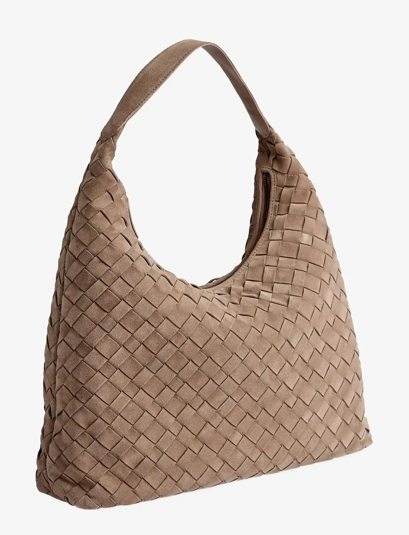 Markberg - ZoenaMBG Bag, Suede Weave - mode trends - mocha mousse - 2