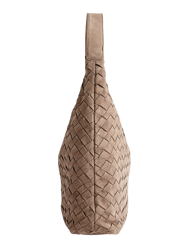 Markberg - ZoenaMBG Bag, Suede Weave - mode trends - mocha mousse - 3