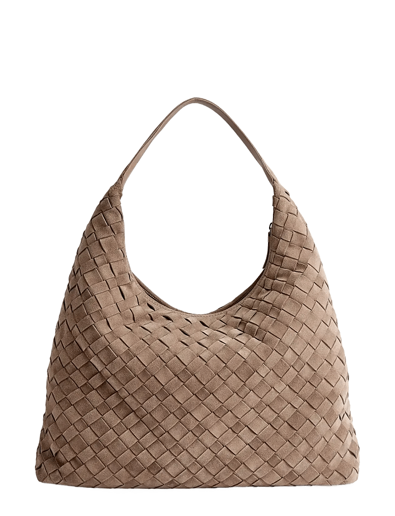 Markberg - ZoenaMBG Bag, Suede Weave - mode trends - mocha mousse - 4