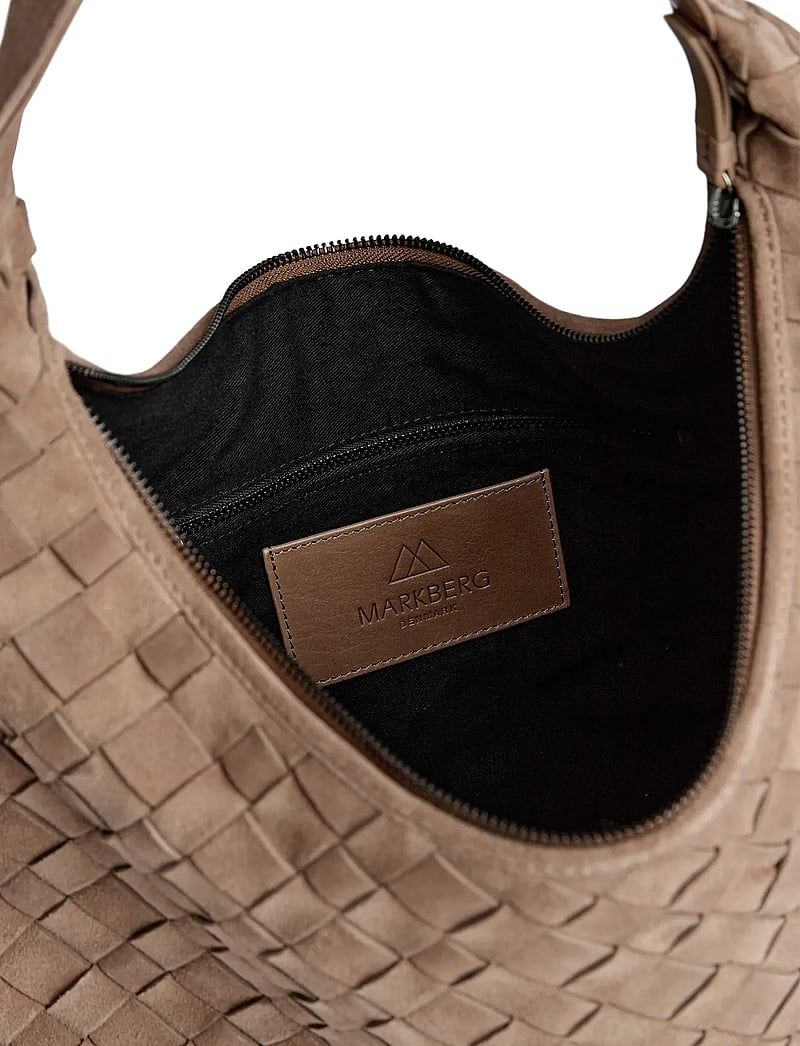 Markberg - ZoenaMBG Bag, Suede Weave - mode trends - mocha mousse - 5