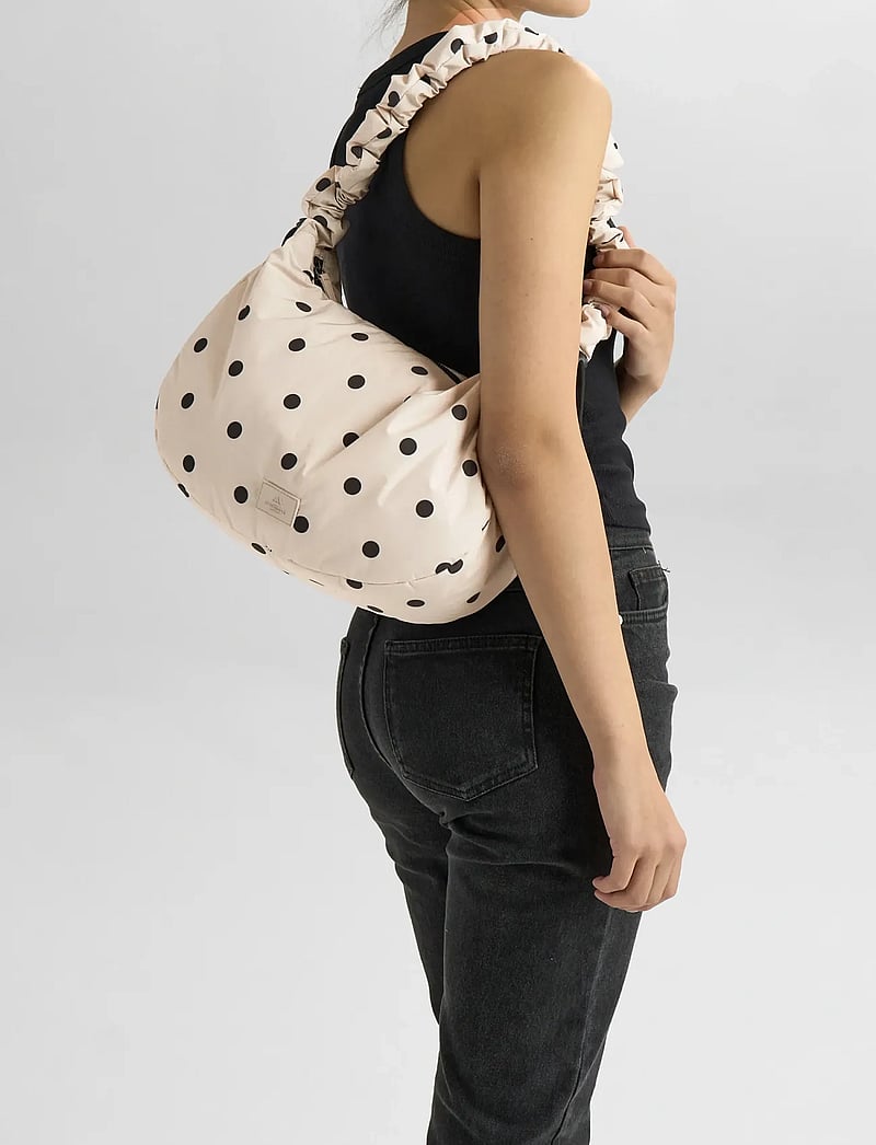 Markberg - GroundMBG Bag, Recycled - crossbody bags - polka dot, creme - 0