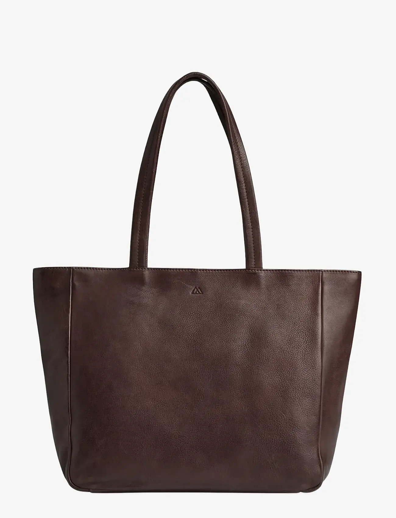 Markberg - EmberMBG Shopper, Soft Vintage - tote bags - chocolate brown w/br. gold - 1