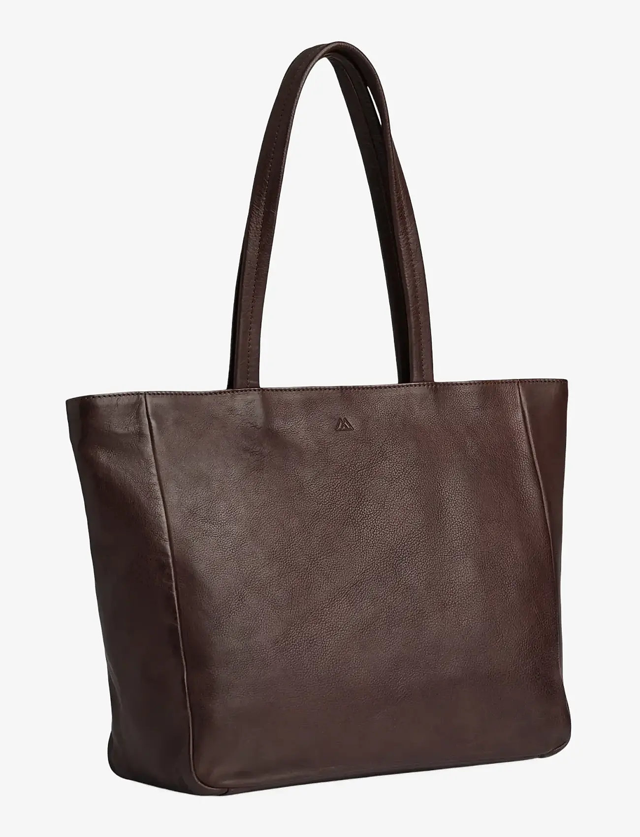 Markberg - EmberMBG Shopper, Soft Vintage - tote bags - chocolate brown w/br. gold - 2