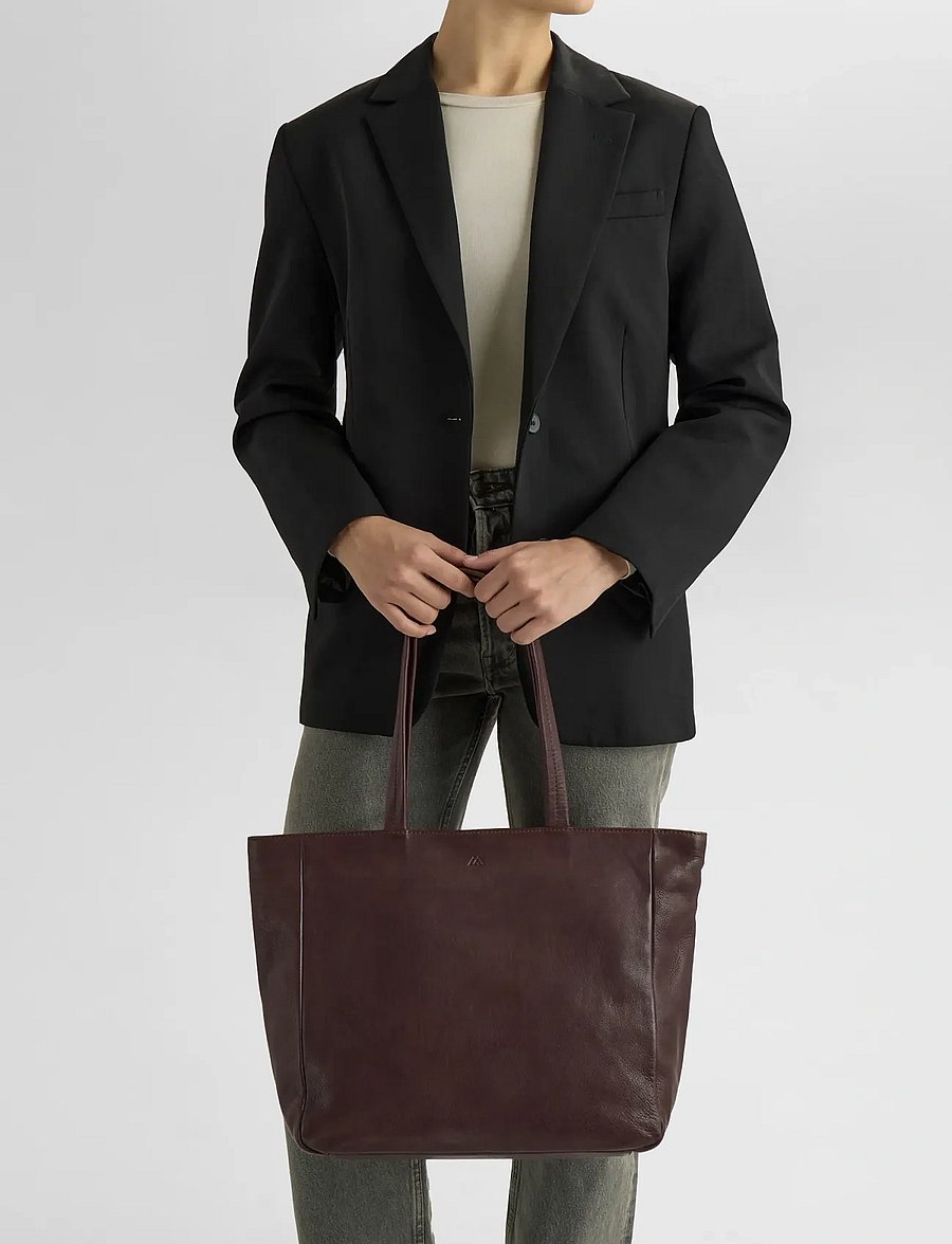 Markberg - EmberMBG Shopper, Soft Vintage - totes - chocolate brown w/br. gold - 0