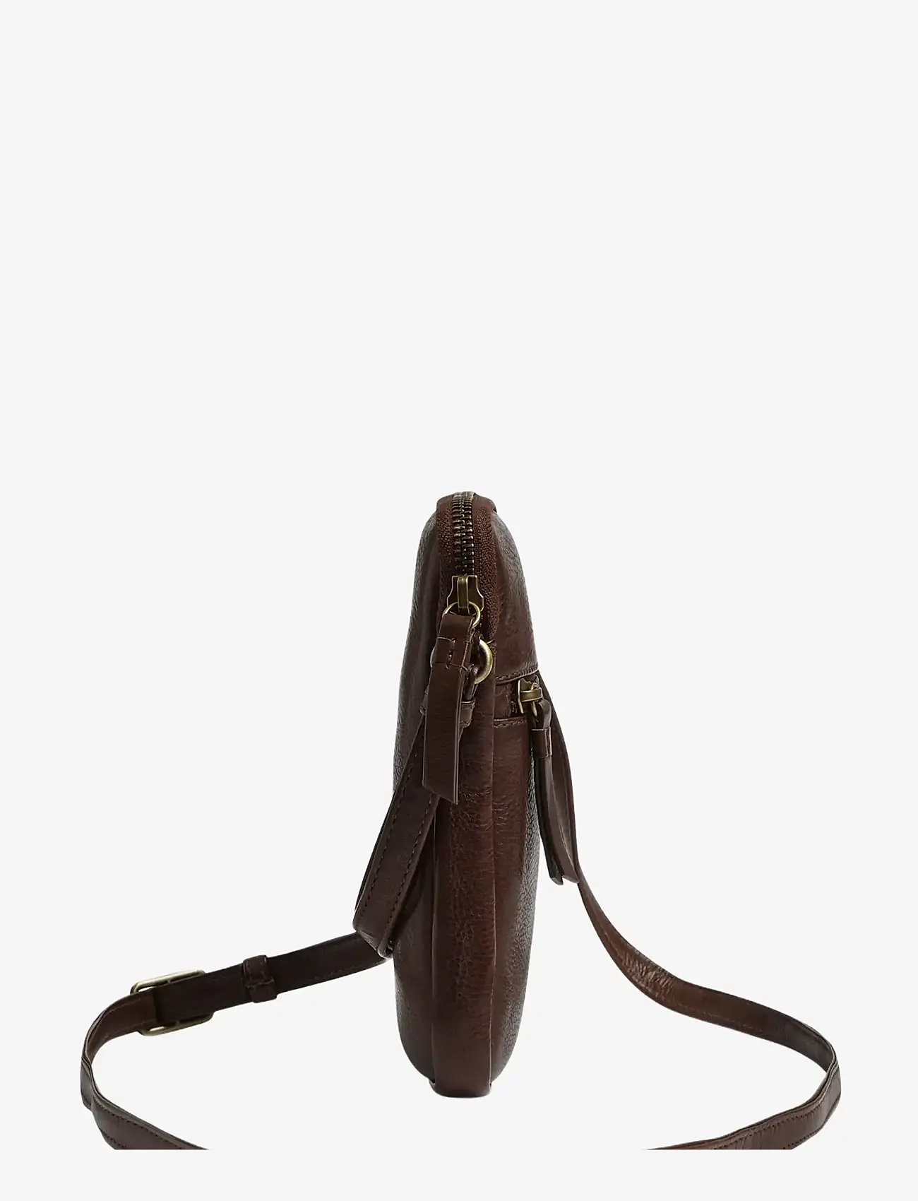 Markberg - RiverMBG Mini Cross. Bag, Vin. - mode trends - chocolate brown w/br. gold - 3