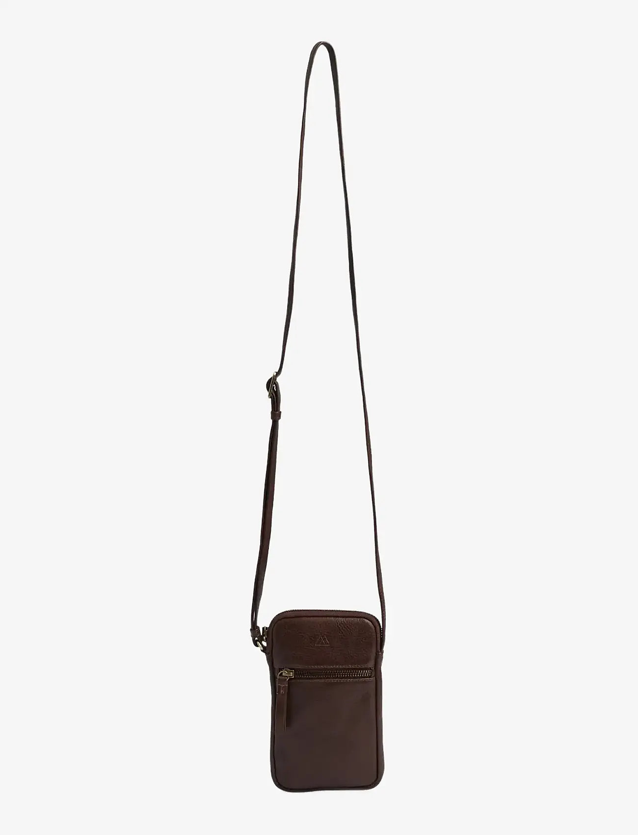 Markberg - RiverMBG Mini Cross. Bag, Vin. - mode trends - chocolate brown w/br. gold - 5