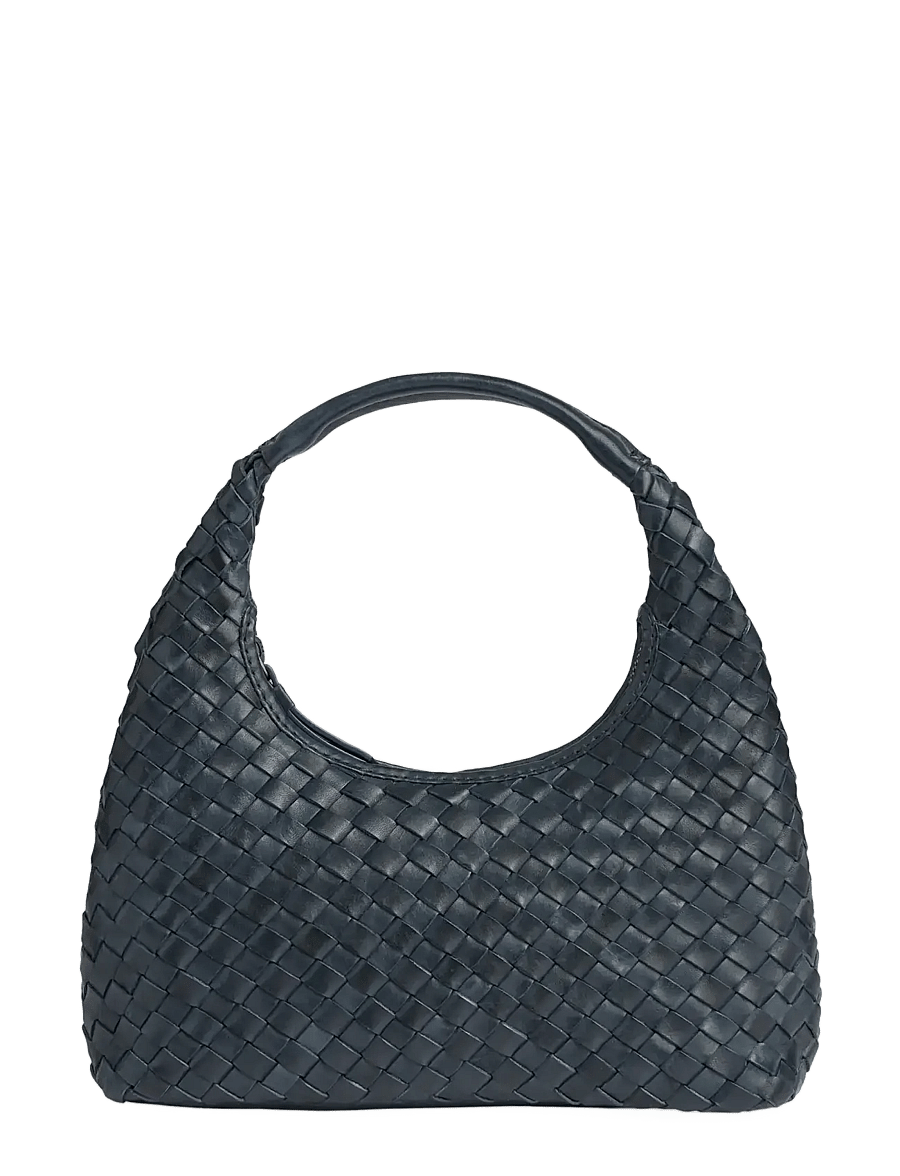 Markberg - HaymaMBG Handbag, Weave - særlige begivenheder - dark navy w/ br. gold - 1
