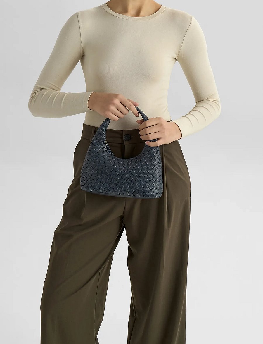 Markberg - HaymaMBG Handbag, Weave - særlige begivenheder - dark navy w/ br. gold - 0