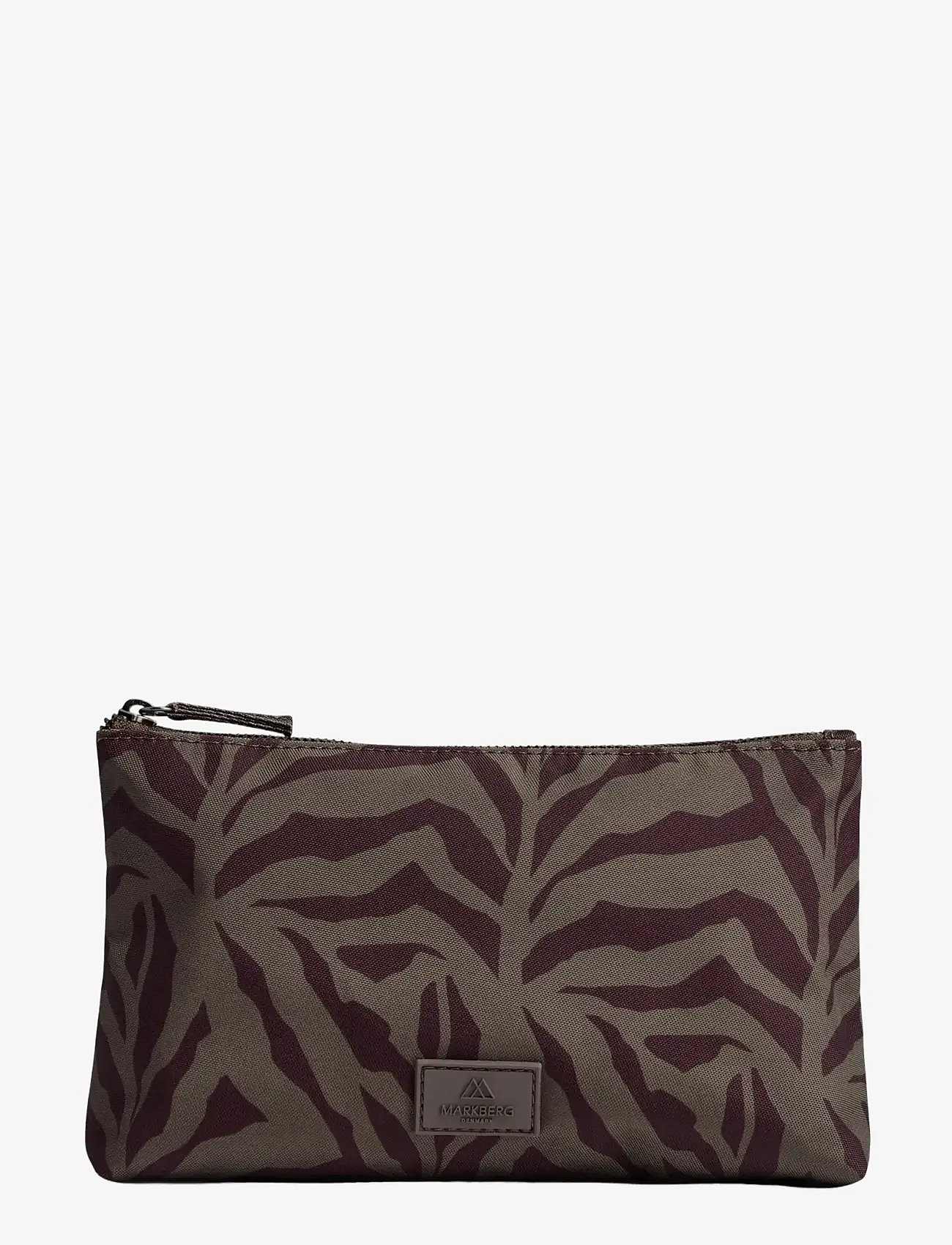 Markberg - RemoteMBG Make-Up Pouch, Rec. - toiletartikler - zebra, major br. w/burg. - 0