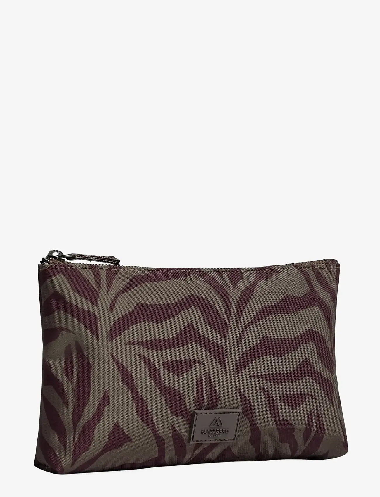 Markberg - RemoteMBG Make-Up Pouch, Rec. - toiletartikler - zebra, major br. w/burg. - 1