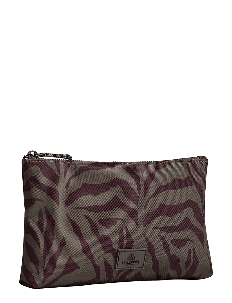 Markberg - RemoteMBG Make-Up Pouch, Rec. - toiletartikler - zebra, major br. w/burg. - 1