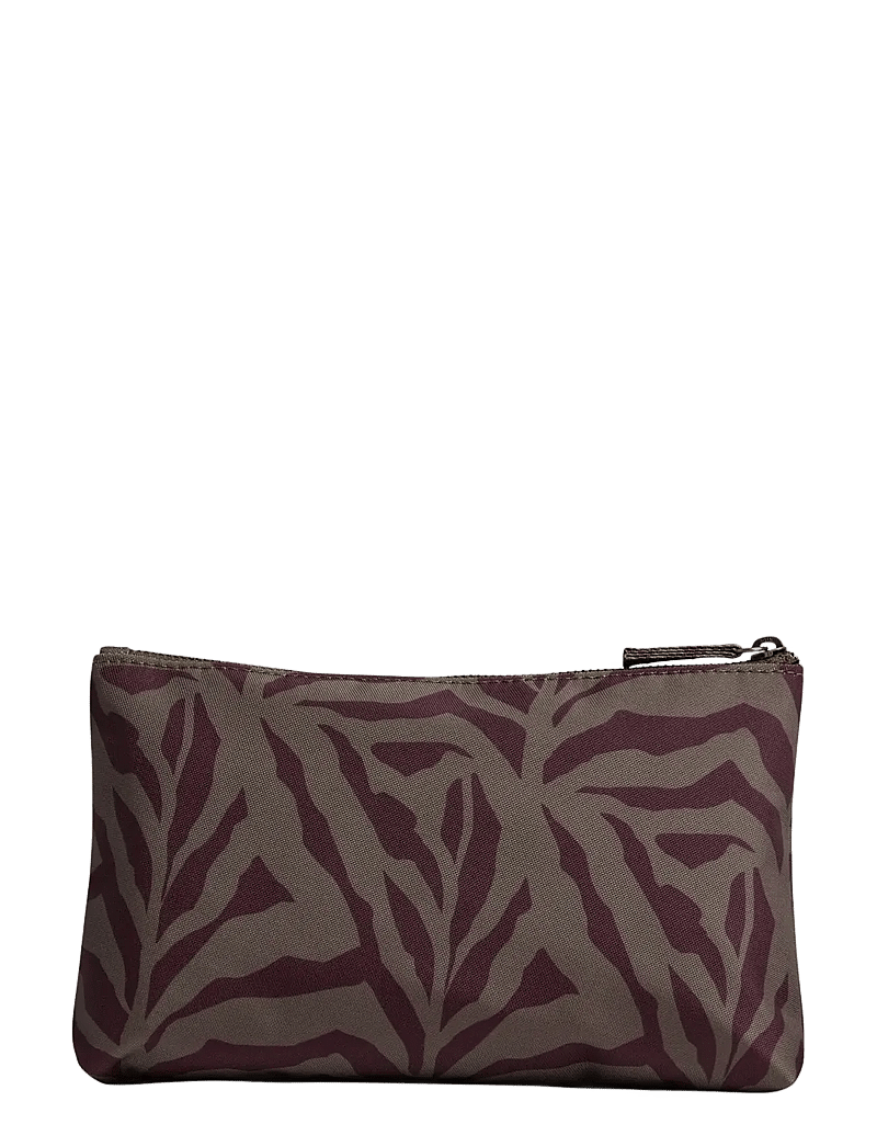 Markberg - RemoteMBG Make-Up Pouch, Rec. - toiletartikler - zebra, major br. w/burg. - 3