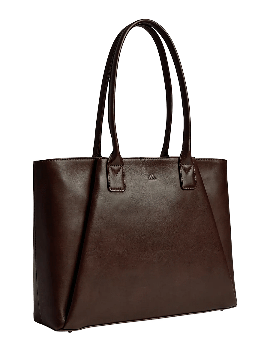 Markberg - SayaMBG Work Bag, Antique - fashion trends - dark brown w/br. gold - 1