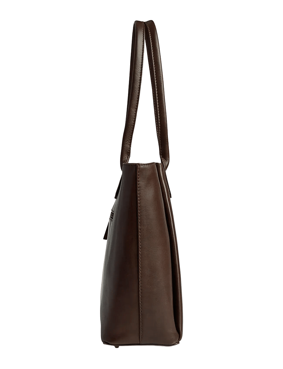 Markberg - SayaMBG Work Bag, Antique - fashion trends - dark brown w/br. gold - 2