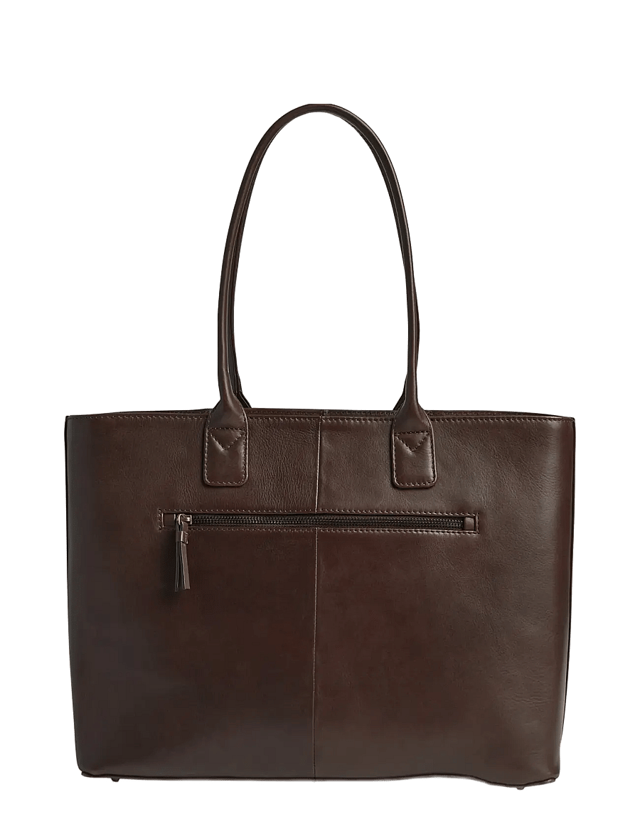 Markberg - SayaMBG Work Bag, Antique - fashion trends - dark brown w/br. gold - 3
